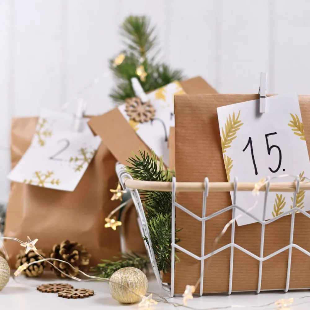 Adventskalender - Eine Vielfalt von verschiedenen Folien